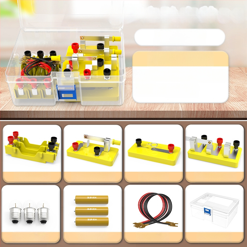 Liuxin Комплект за научни експерименти за четвърти клас — физика и електричество, прости вериги (серия и паралелно), обучително пособие