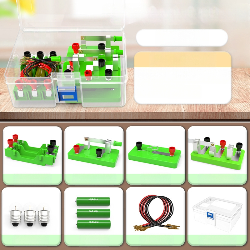 Liuxin Комплект за научни експерименти за четвърти клас — физика и електричество, прости вериги (серия и паралелно), обучително пособие