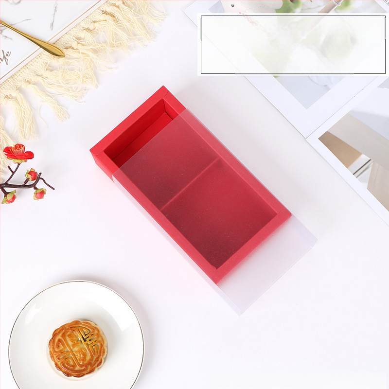 Mooncake dovanų dėžutė su kiaušinio trynio įdaru, matinė skaidri pakuotė, karštas įspaudas (Kilmė: Wenzhou; Apdorojimas ir pritaikymas: Ne; Prekės ženklas: A Kun; Personalizavimas: Ne)