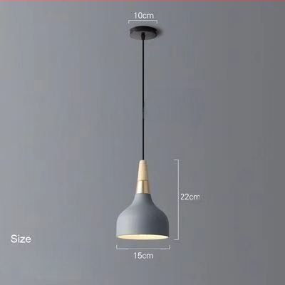 Σκανδιναβικός τρικεφαλικός κρεμαστός λαμπτήρας από σίδηρο με LED, 220V, μοντέλο AL0038