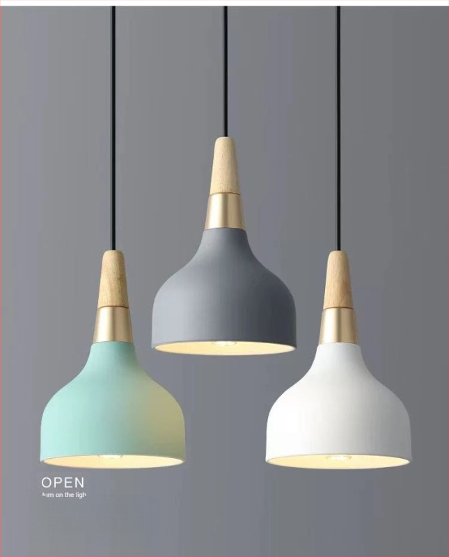 Σκανδιναβικός τρικεφαλικός κρεμαστός λαμπτήρας από σίδηρο με LED, 220V, μοντέλο AL0038