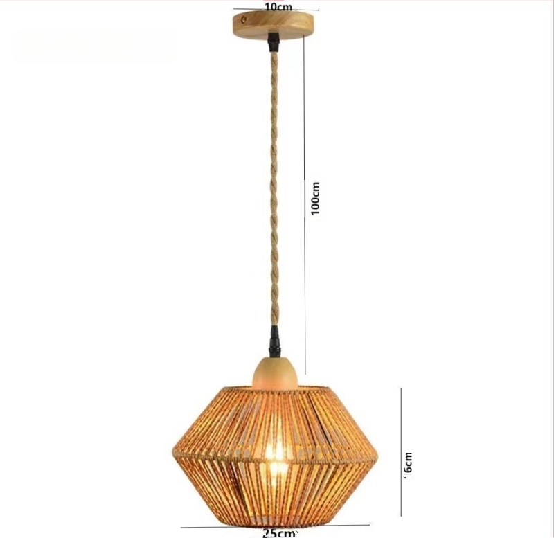 Fali lámpa bambusz fonott árnyékolóval, fából készült művészeti alkotás, teaház hangulat, japán stílusú retro, hálószobai kreatív lámpa, 220V, 3C tanúsítvány 2023010105591769