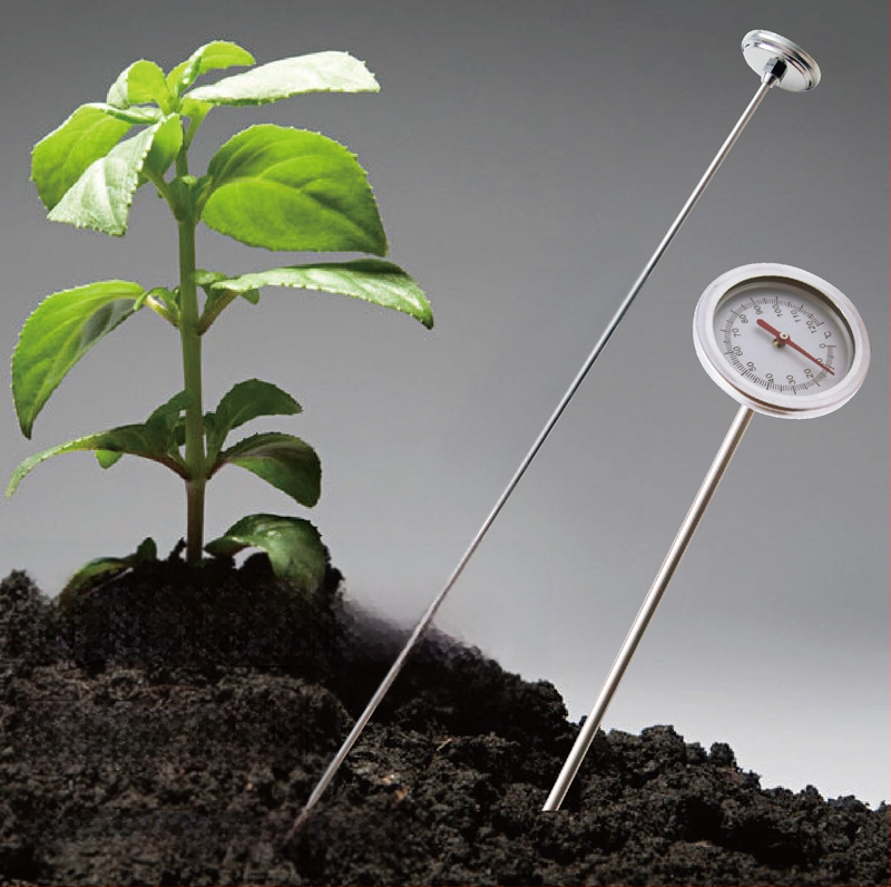 Magas precíziós hőmérő élelmiszerek, komposzt, talaj és víz hőmérsékletéhez