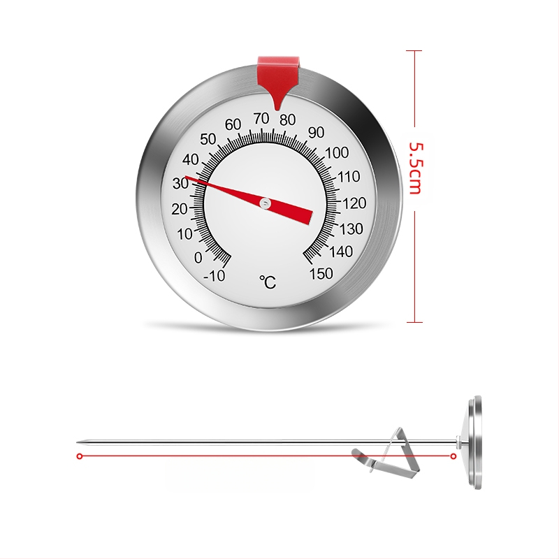 Magas precíziós hőmérő élelmiszerek, komposzt, talaj és víz hőmérsékletéhez