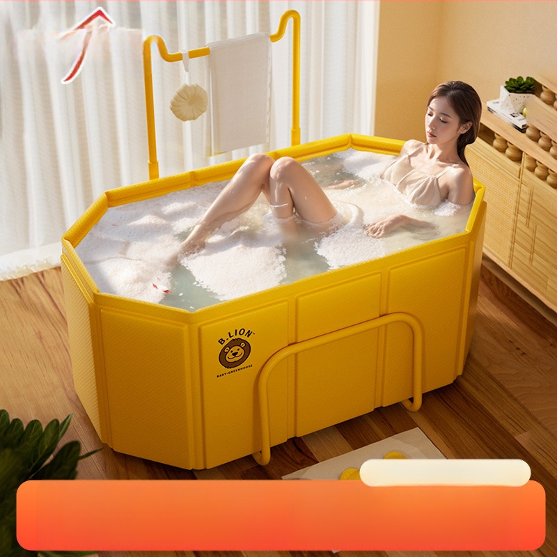 Sulankstomas vonios kibiras suaugusiems, PVC, skirtas maudynėms, su temperatūros kontrole