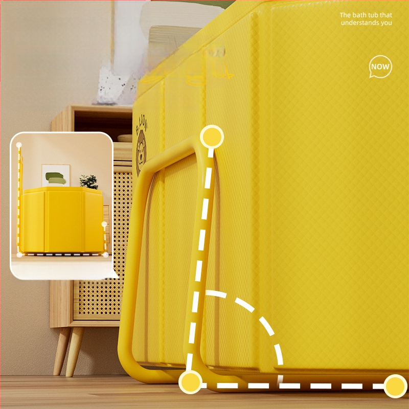 Sulankstomas vonios kibiras suaugusiems, PVC, skirtas maudynėms, su temperatūros kontrole
