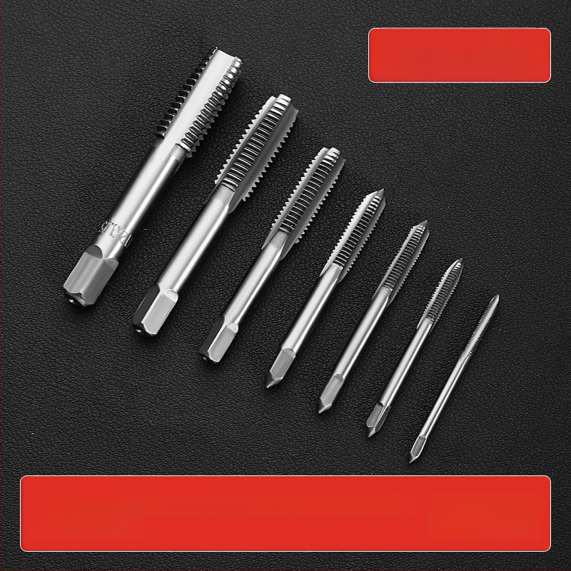 Комплект за завиване на резби (тап и ди) със свредло за резби, ръчен инструмент за завиване на резби и вътрешнорезбов гаечен ключ