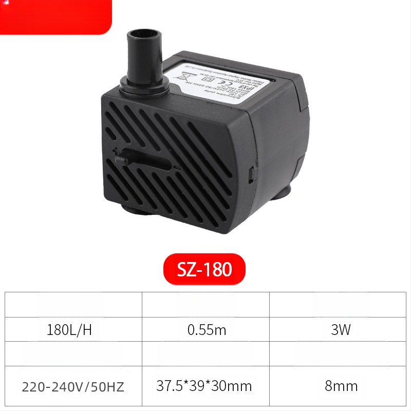 Pompa submersibilă Saiki pentru acvariu – material ABS, debit de apă silențios, stil scufundare, flux de apă ceramică și rășină