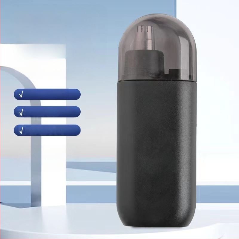 Nosies plaukų skutimo prietaisas, įkraunamas, mažas ir nešiojamas, su nuimamą plaunamą pjovimo galvutę, ABS korpusas.