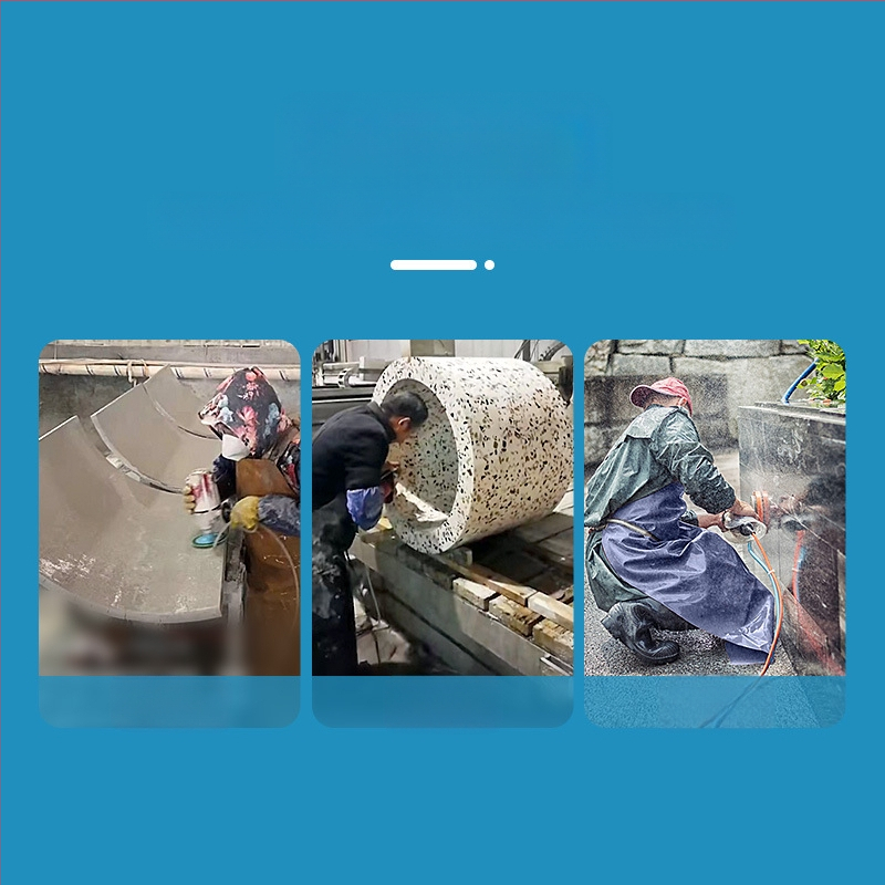 Арковидна пластина за водно шлайфане с диамантен абразив, мека шлайф-плата за заоблени повърхности и конкавно дъно; съвместима с мрамор, кварцит, гранит и нефрит.