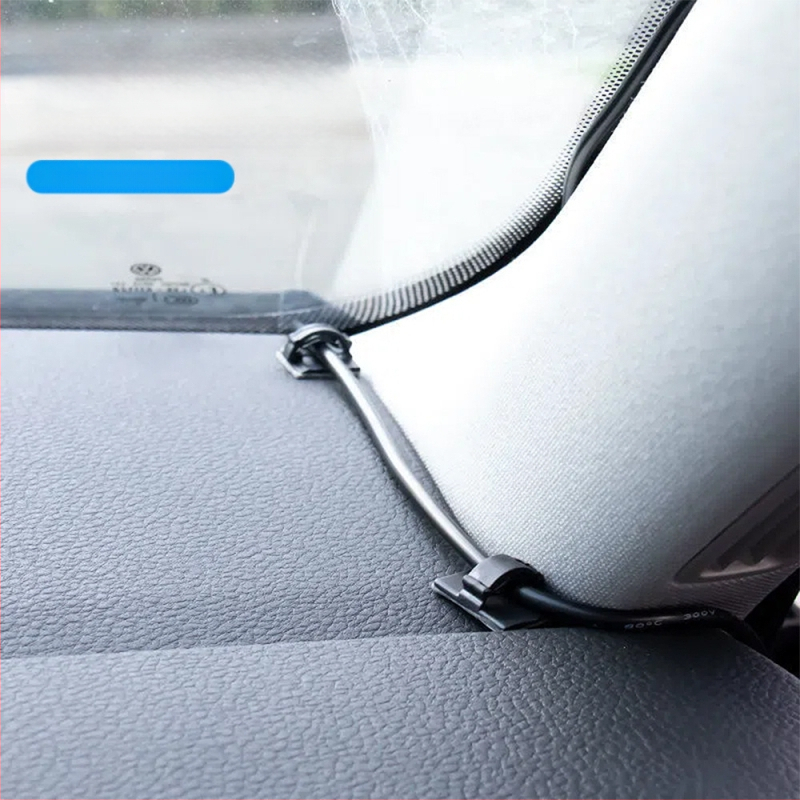 Клип за кабели и органайзер за проводници - модел Wire buckle; материал: найлонов плат; самозалепващ; подходящ за кола, настолен компютър, офис и осветление