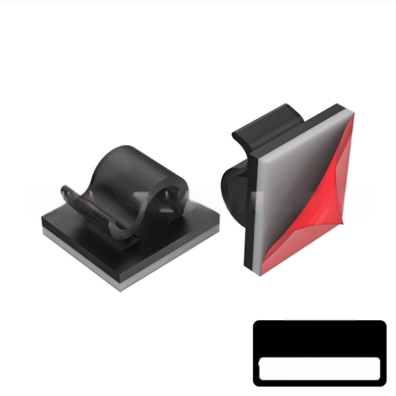 Клип за кабели и органайзер за проводници - модел Wire buckle; материал: найлонов плат; самозалепващ; подходящ за кола, настолен компютър, офис и осветление