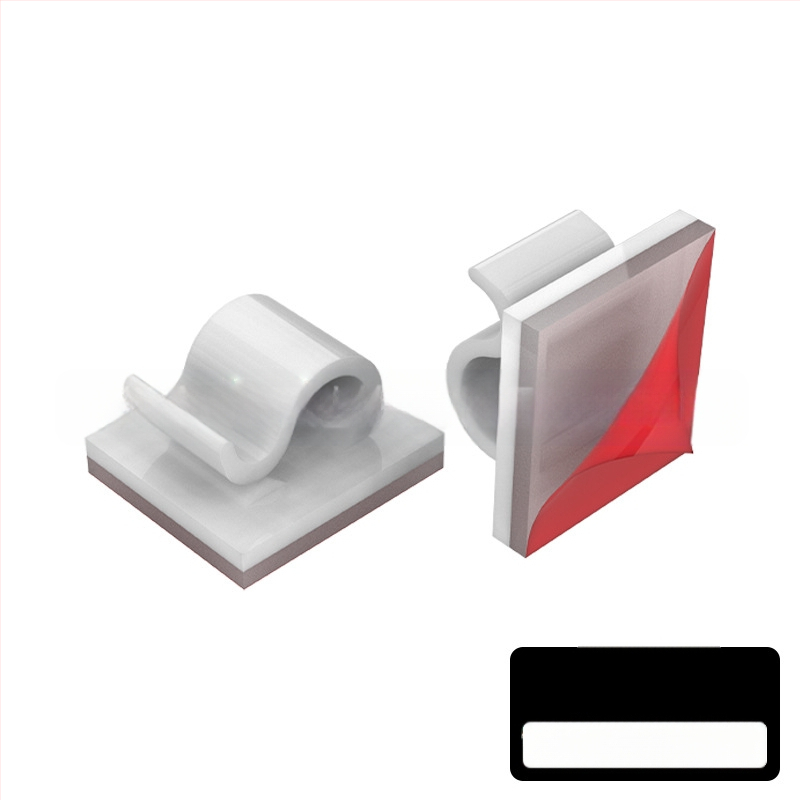 Клип за кабели и органайзер за проводници - модел Wire buckle; материал: найлонов плат; самозалепващ; подходящ за кола, настолен компютър, офис и осветление