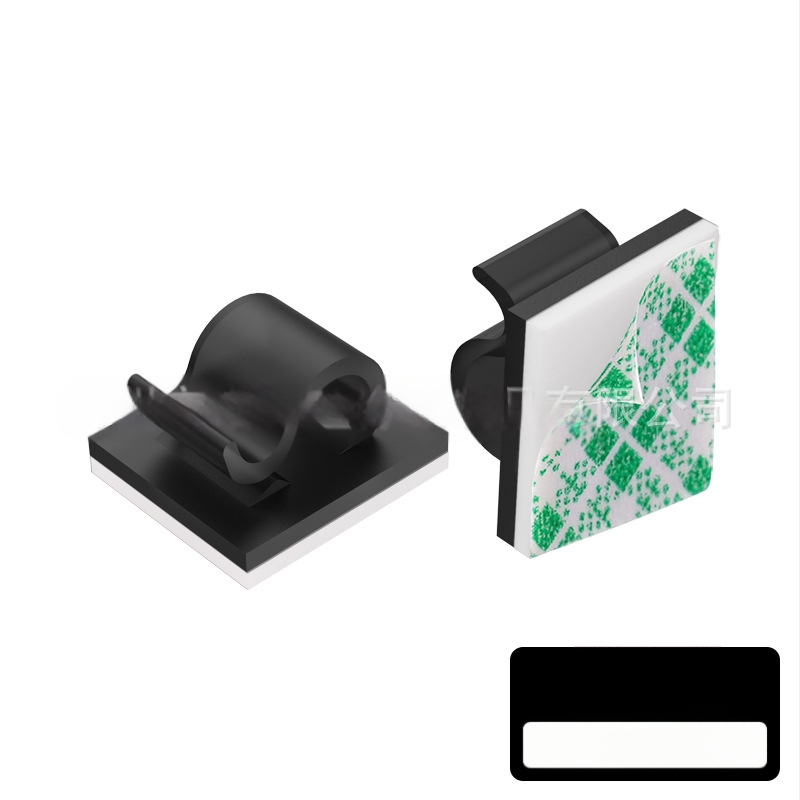 Клип за кабели и органайзер за проводници - модел Wire buckle; материал: найлонов плат; самозалепващ; подходящ за кола, настолен компютър, офис и осветление