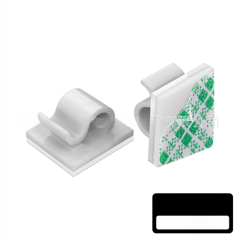 Клип за кабели и органайзер за проводници - модел Wire buckle; материал: найлонов плат; самозалепващ; подходящ за кола, настолен компютър, офис и осветление