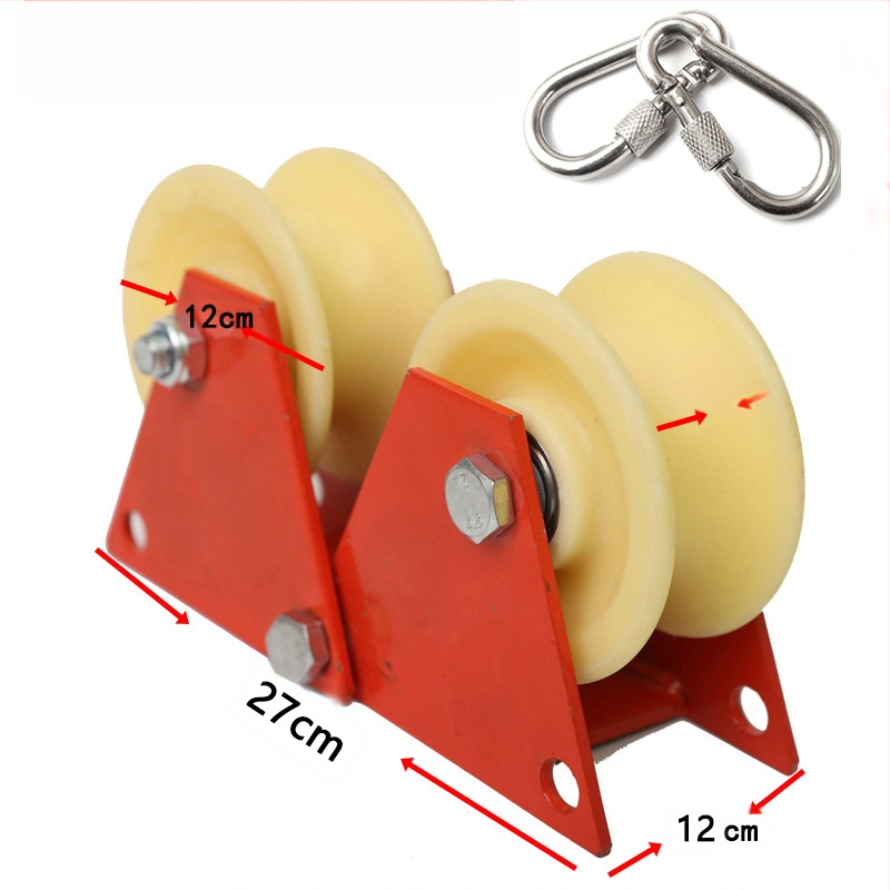 Ръчна ролкова лебедка за работа на височина с двойна въжена навивка, защитно колело и въжена система за ъгъл на стена – Runfa Power Technology