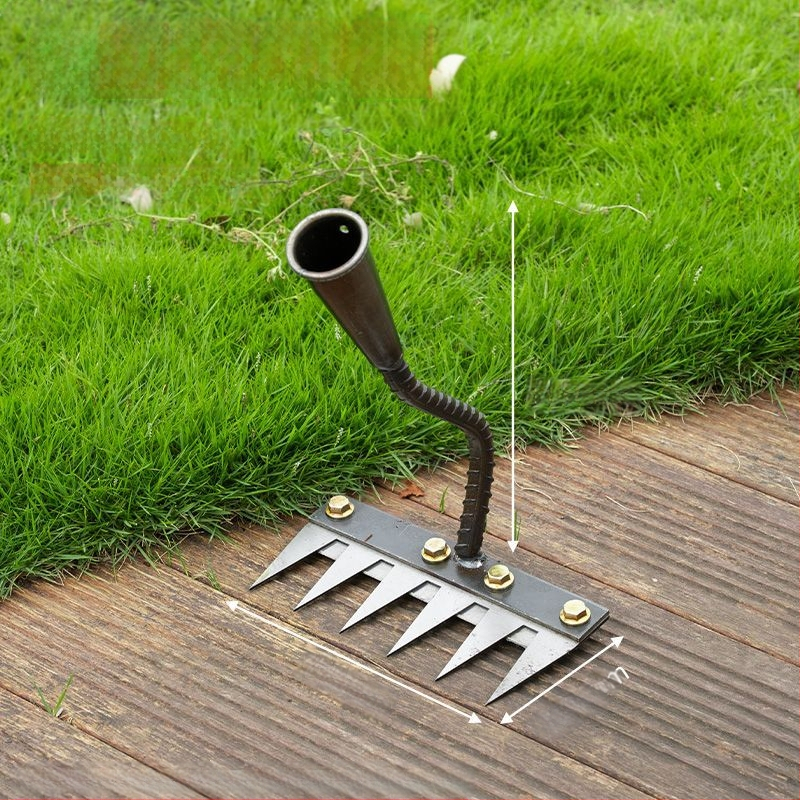 Sodo grėblių ir kultivatoriaus rinkinys – mangano plienas, penkių dantų dizainas, daugiakomponentis įrankis, žemės atpalaidavimas ir piktžolių ravėjimas