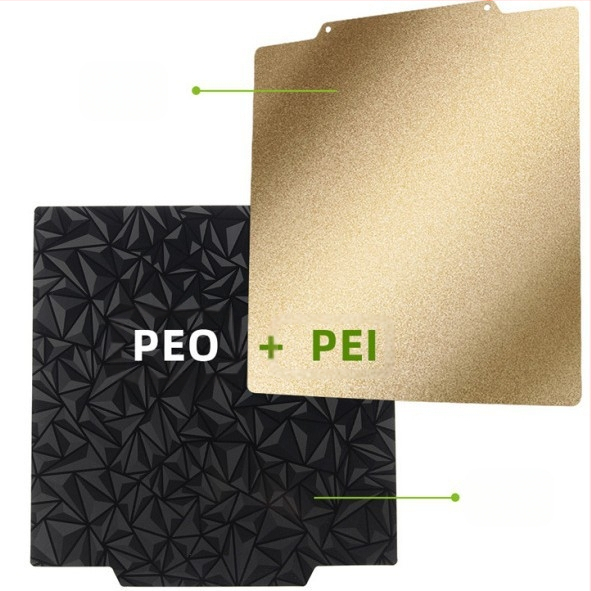 3D печат магнитна двустранна пружинна стоманена плоча с PEI повърхност и PEI/PEO филм