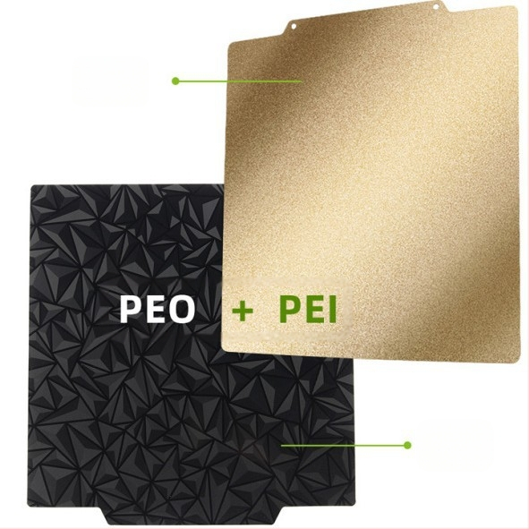 3D печат магнитна двустранна пружинна стоманена плоча с PEI повърхност и PEI/PEO филм