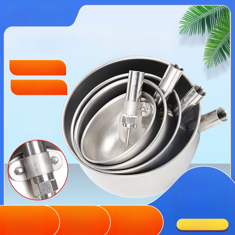 Удебелена кръгла питейна купа от неръждаема стомана за прасета и свине майки