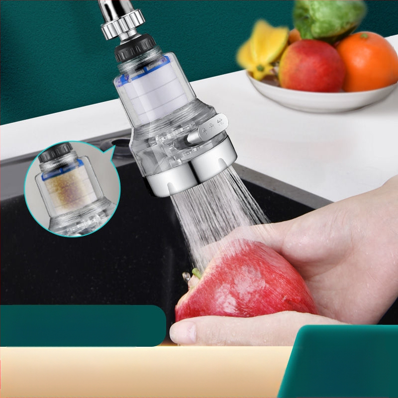 Mājas izlietnes filtrs ar trīs ātrumu universālo savienojumu, pret šļakstīšanos. Materiāls: ABS; Modelis: 22/24 mm; Pārklājums: elektroplēšana; Uzstādīšana: griežams vītņojums; Darba temperatūra: 0–80°C; Nominālais spiediens: 1 bar.