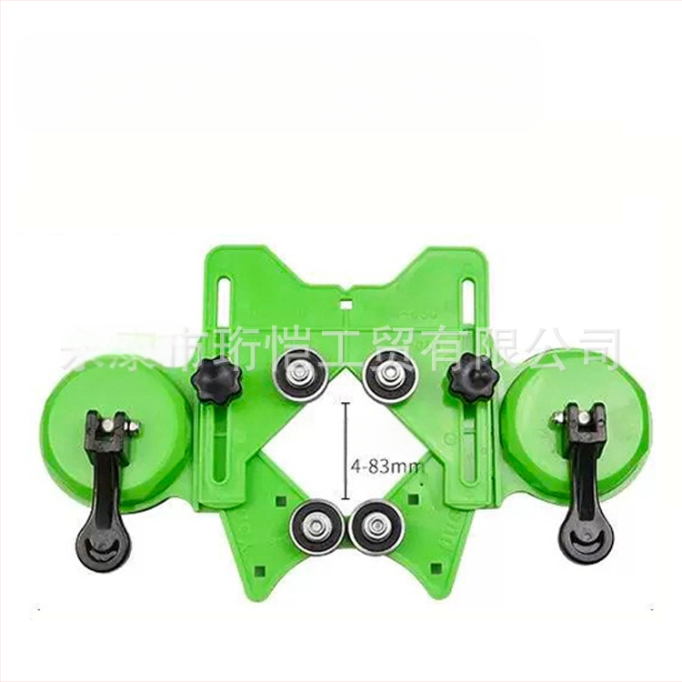 Позиционер за дупки при плочки и стъкло с вакуумен държач — прецизен инструмент за пробиване