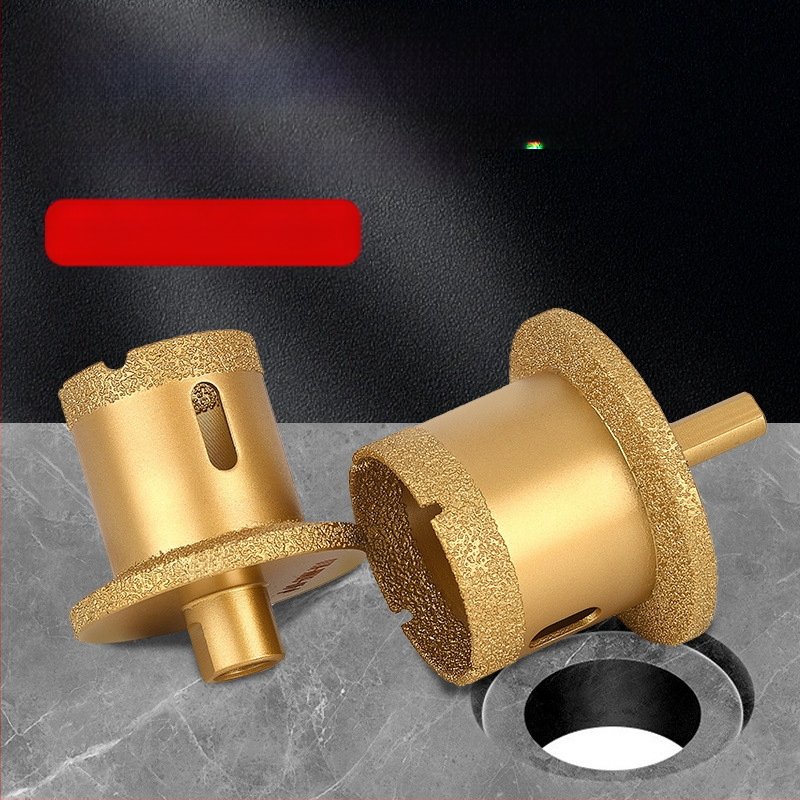 Meier Shield MH0189 Диамантен ъглов шлайф за пробиване на дупки в плотове за мивка (камък и керамика) — Бразиращ процес, предназначен за камък