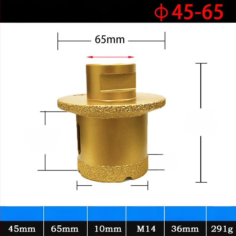 Meier Shield MH0189 Диамантен ъглов шлайф за пробиване на дупки в плотове за мивка (камък и керамика) — Бразиращ процес, предназначен за камък