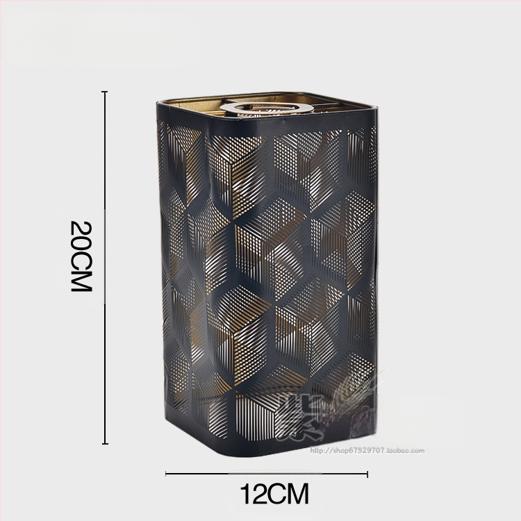 Αλουμινένιο κάλυμμα λαμπτήρα με λέιζερ χάραξη, μεταλλική επιφάνεια; επιλογές μορφών: ευθύς, τετράγωνος ή κυκλικός