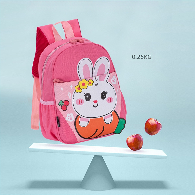 Unisex bērnudārza mugursoma no Oxford auduma, elpojoša, ūdensizturīga un ļoti viegla, mīļa dzīvnieku raksts