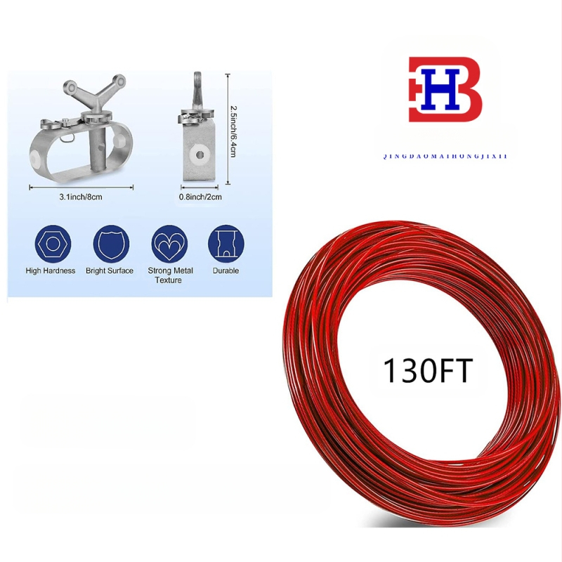 Maihong ръчен стягач за кабел за покриване на басейни — стоманено въже