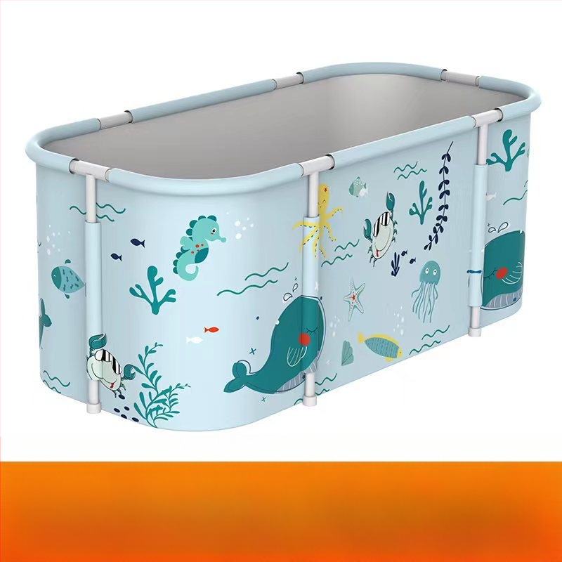 Sulankstomas vonios kibiras suaugusiems, viso kūno voniai namuose, medžiagos: Oxford audinys, PVC ir perlų medvilnė, sulankstomas, pastovi temperatūra