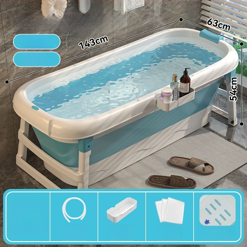 Sulankstoma vonia suaugusiems, be įrengimo, plastikinė, kairysis šono skydelis, grindų statomas čiaupas