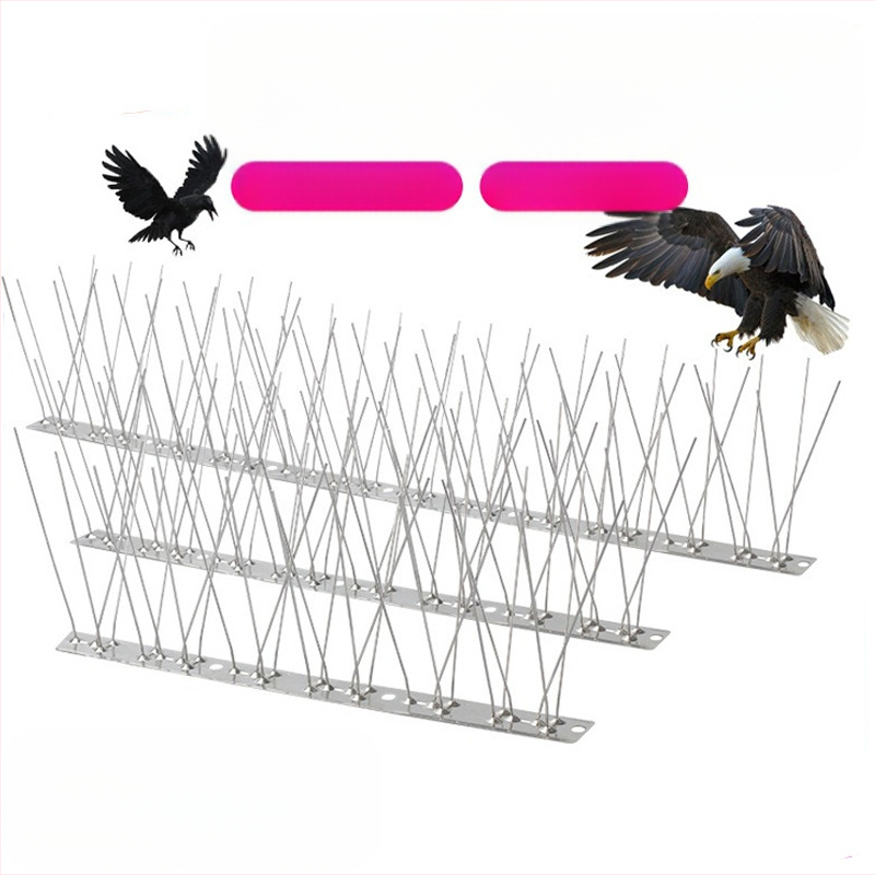 Шипове за птици, 304 неръждаема стомана, модел N01, защита на градини и разсадници от птици и котки