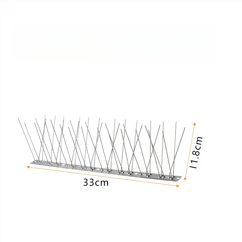 Шипове за птици, 304 неръждаема стомана, модел N01, защита на градини и разсадници от птици и котки