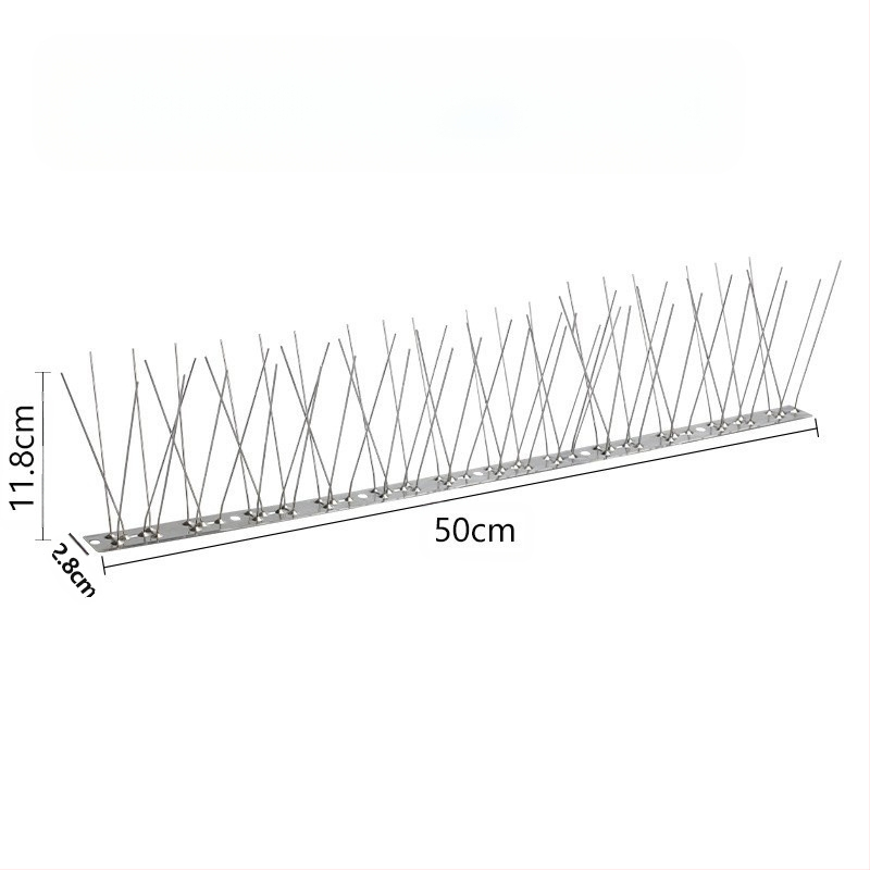Шипове за птици, 304 неръждаема стомана, модел N01, защита на градини и разсадници от птици и котки
