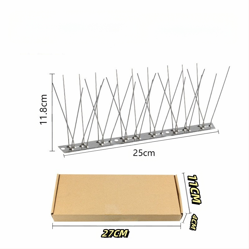 Шипове за птици, 304 неръждаема стомана, модел N01, защита на градини и разсадници от птици и котки
