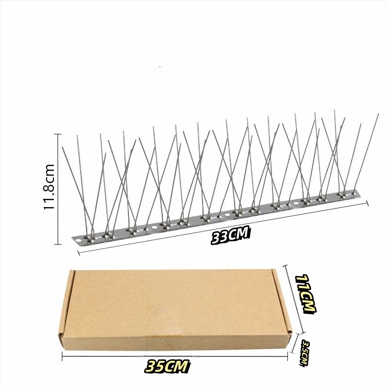 Шипове за птици, 304 неръждаема стомана, модел N01, защита на градини и разсадници от птици и котки