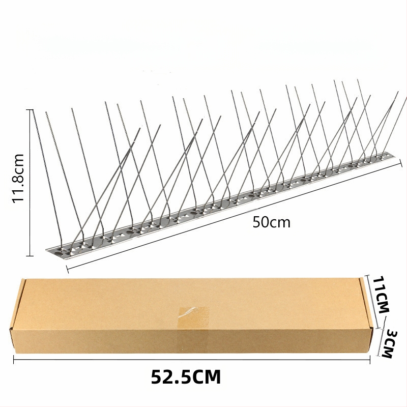 Шипове за птици, 304 неръждаема стомана, модел N01, защита на градини и разсадници от птици и котки