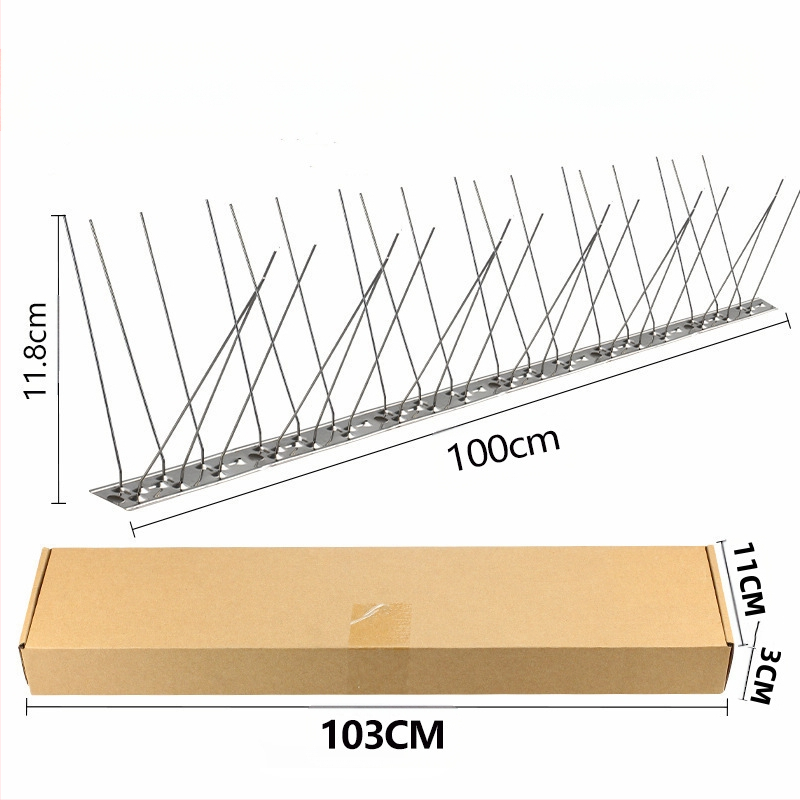 Шипове за птици, 304 неръждаема стомана, модел N01, защита на градини и разсадници от птици и котки