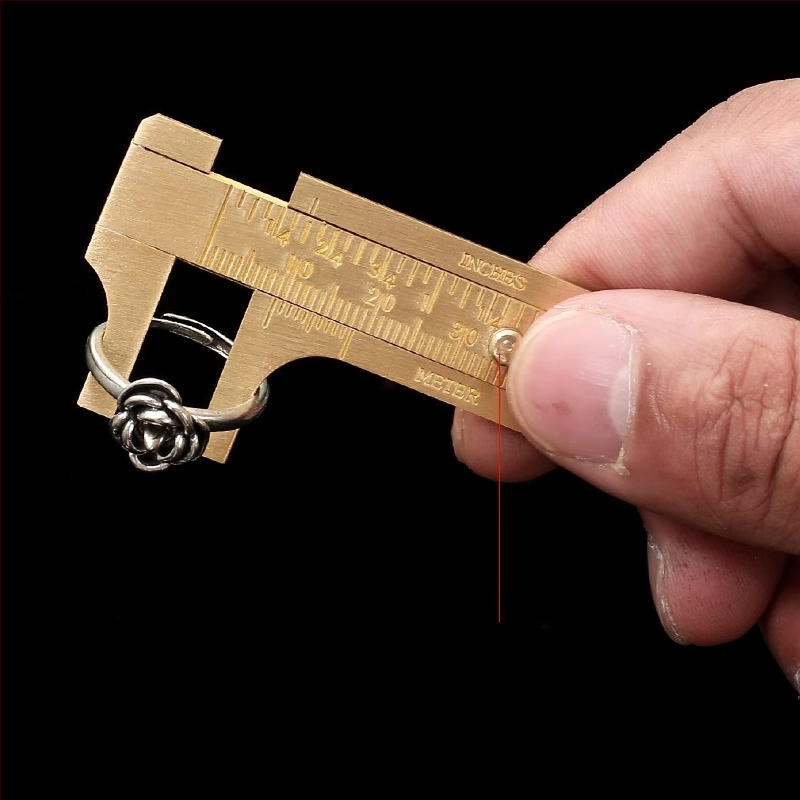 Ψηφιακός βερνιέρ μετρητής κοσμημάτων – Υψηλής ακρίβειας, Καθαρός Χαλκός, LCD Οθόνη, Για Μέτρηση Μικρών Κοσμημάτων και Μινιατούρων Συλλογών