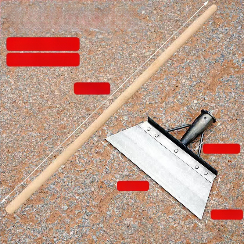 Mangano plieno sniego kastuvė su dantyta mentele, skirta žemės ūkiui, galvijų laikymui ir namų tvarkymui