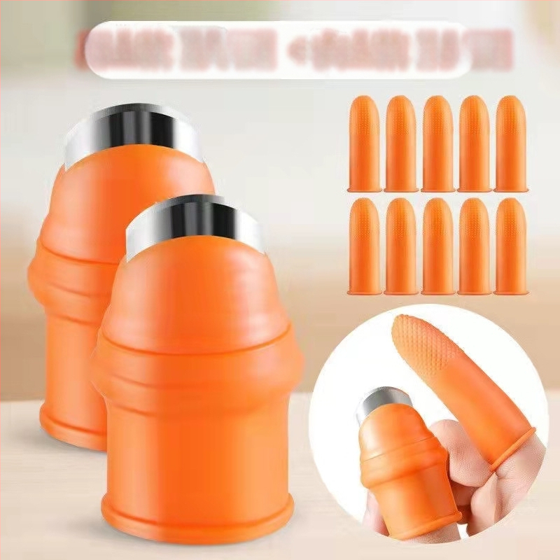 Нож за беритба на плодове и зеленчуци — малък резец за обиране на боб, череши, грозде и чушки; дизайн с щипков връх и нож за палец