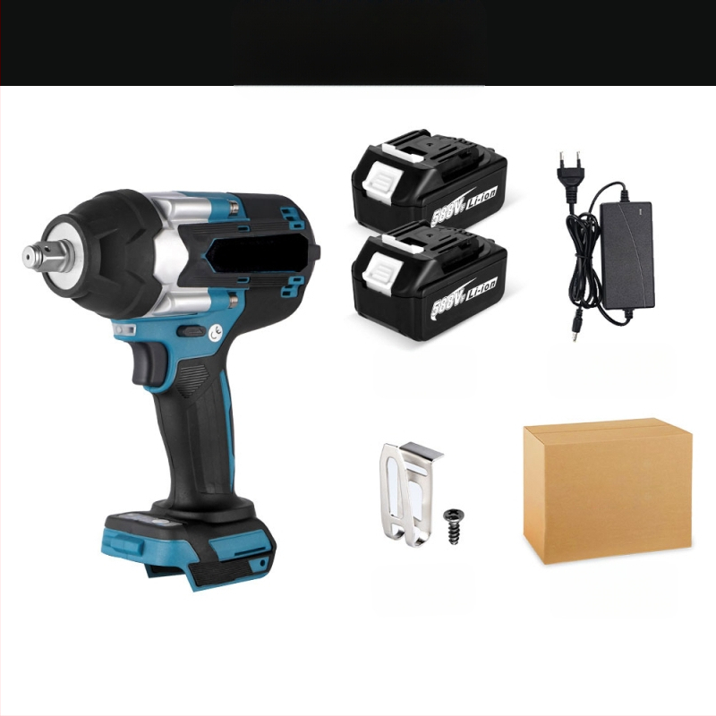 Ударен гайковерт безчетков, безжичен, с LED светлина, въртящ момент 1000 Nm, 21V батерия, обратимо завъртане