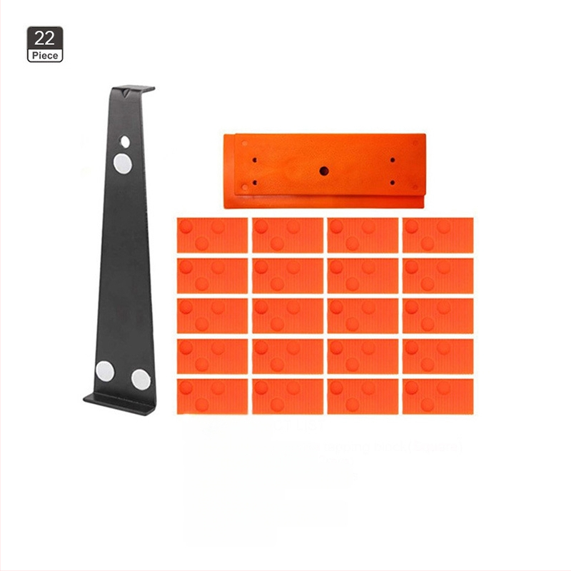 Комплект инструменти за монтиране на дървен под – въглеродна стомана, 45 части, 1,65 кг, 35/40 мм, Домашна употреба