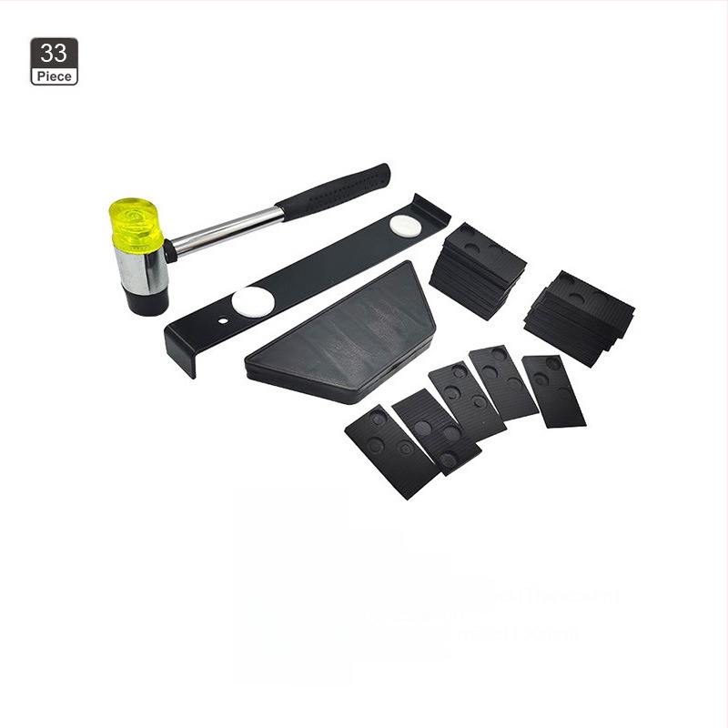 Комплект инструменти за монтиране на дървен под – въглеродна стомана, 45 части, 1,65 кг, 35/40 мм, Домашна употреба