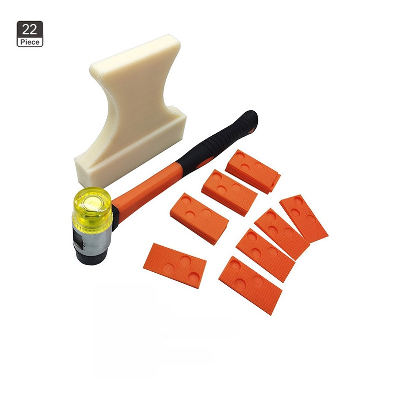 Комплект инструменти за монтиране на дървен под – въглеродна стомана, 45 части, 1,65 кг, 35/40 мм, Домашна употреба