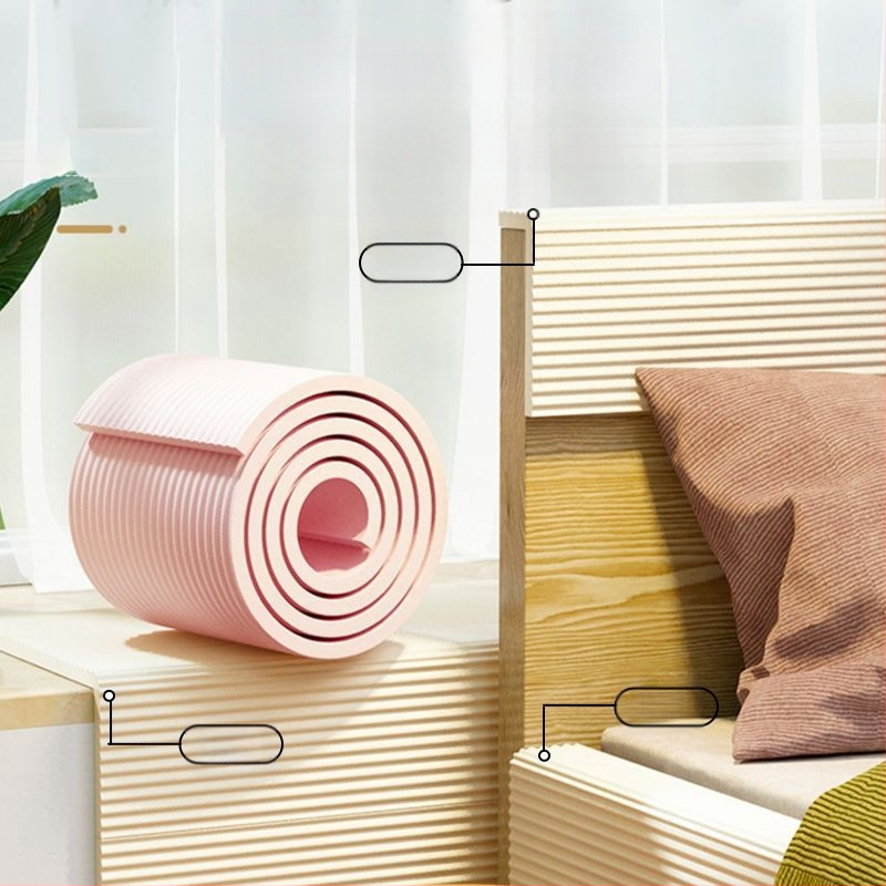 Παιδική λωρίδα προστασίας παραθύρου για περβάζι, παχύτερη και φαρδύτερη, με άκρη περιγράμματος και ζεστή επιφάνεια ποδιών