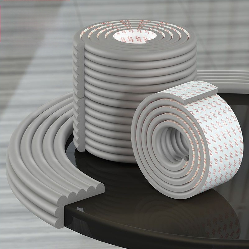 Παιδική λωρίδα προστασίας παραθύρου για περβάζι, παχύτερη και φαρδύτερη, με άκρη περιγράμματος και ζεστή επιφάνεια ποδιών