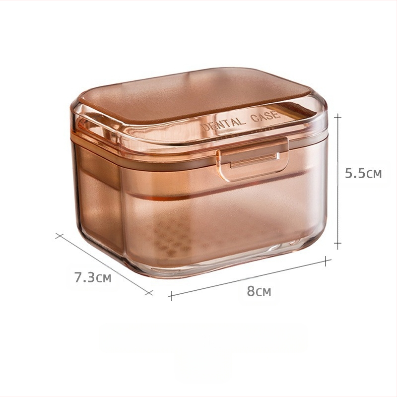 Nematomo breketų laikymo ir valymo dėžutė — nešiojama, suaugusiems, WY ženklas, talpa 120 vienetų